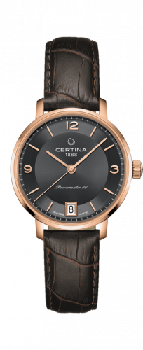 Certina DS Caimano Powermatic 80 Rose Gold PVD / Grey / Strap C035.207.36.087.00