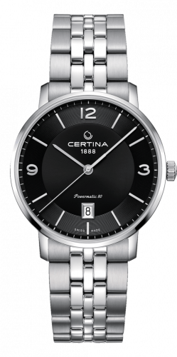Certina DS Caimano Powermatic 80 Stainless Steel / Black / Bracelet C035.407.11.057.00