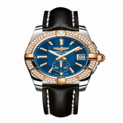 Breitling Galactic 36 Automatic Stainless Steel / Rose Gold / Diamond / Gun Blue / Calf C3733053.C831.414X