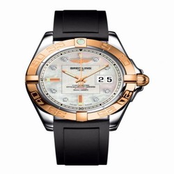 Breitling Galactic 41 Stainless Steel / Rose Gold / Pearl Diamond / Rubber C49350L2.A706.132S