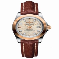 Breitling Galactic 32 Sleek Edition Stainless Steel / Rose Gold / Pearl Diamond / Sahara C7133012/A803/211X/A14BA.1