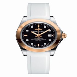Breitling Galactic 32 Sleek Edition Stainless Steel / Rose Gold / Trophy Black Diamond / Rubber C7133012/BF64/164S/A14S.1