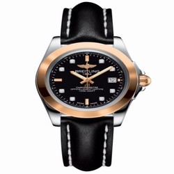 Breitling Galactic 32 Sleek Edition Stainless Steel / Rose Gold / Trophy Black Diamond / Calf C7133012/BF64/408X/A14BA.1