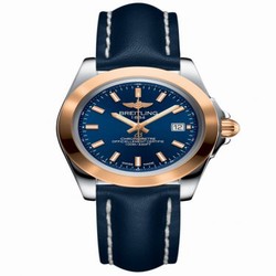 Breitling Galactic 32 Sleek Edition Stainless Steel / Rose Gold / Horizon Blue / Calf C7133012/BF65/116X/A14BA.1