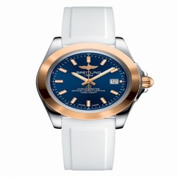 Breitling Galactic 32 Sleek Edition Stainless Steel / Rose Gold / Horizon Blue / Rubber C7133012/C952/164S/A14S.1