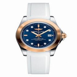 Breitling Galactic 32 Sleek Edition Stainless Steel / Rose Gold / Horizon Blue Diamond / Rubber C7133012/C967/164S/A14S.1