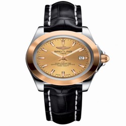 Breitling Galactic 32 Sleek Edition Stainless Steel / Rose Gold / Golden Sun / Croco C7133012/H549/777P/A14BA.1
