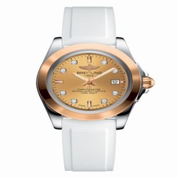 Breitling Galactic 32 Sleek Edition Stainless Steel / Rose Gold / Golden Sun Diamond / Rubber C7133012/H550/164S/A14S.1