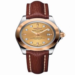 Breitling Galactic 32 Sleek Edition Stainless Steel / Rose Gold / Golden Sun Diamond / Sahara C7133012/H550/211X/A14BA.1