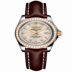 Breitling Galactic 32 Sleek Edition Stainless Steel / Rose Gold / Diamond / Pearl / Calf C7133053/A802/410X/A14BA.1