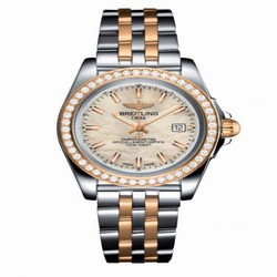Breitling Galactic 32 Sleek Edition Stainless Steel / Rose Gold / Diamond / Pearl / Bracelet C71330531A1C1