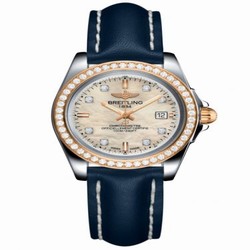 Breitling Galactic 32 Sleek Edition Stainless Steel / Rose Gold / Diamond / Pearl Diamond / Calf C7133053/A803/116X/A14BA.1