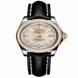 Breitling Galactic 32 Sleek Edition Stainless Steel / Rose Gold / Diamond / Pearl Diamond / Calf C7133053/A803/408X/A14BA.1