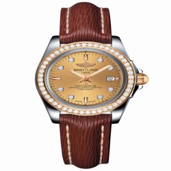 Breitling Galactic 32 Sleek Edition Stainless Steel / Rose Gold / Diamond / Golden Sun Diamond / Sahara C7133053/H550/211X/A14BA.1