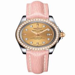 Breitling Galactic 32 Sleek Edition Stainless Steel / Rose Gold / Diamond / Golden Sun Diamond / Sahara C7133053/H550/238X/A14BA.1