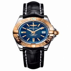 Breitling Galactic 32 Stainless Steel / Rose Gold / Metallica Blue / Croco C71356L2.C813.777P