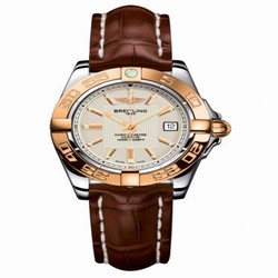 Breitling Galactic 32 Stainless Steel / Rose Gold / Sierra Silver / Croco C71356L2.G704.778P
