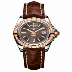 Breitling Galactic 32 Stainless Steel / Rose Gold / Diamond / Solar Bronze / Croco C71356LA.Q581.778P
