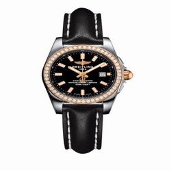 Breitling Galactic 29 Stainless Steel / Rose Gold / Diamond / Trophy Black / Calf C7234853/BF32/477X/A12BA.1