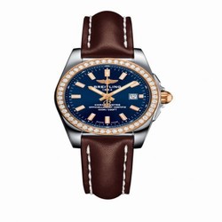 Breitling Galactic 29 Stainless Steel / Rose Gold / Diamond / Horizon Blue / Calf C7234853/C950/484X/A12BA.1