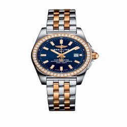 Breitling Galactic 29 Stainless Steel / Rose Gold / Diamond / Horizon Blue / Bracelet C7234853/C950/791C