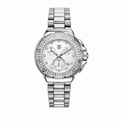 TAG Heuer Formula 1 Quartz Chronograph 37 Stainless Steel / MOP - Diamond / Bracelet CAC1310.BA0852