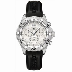 TAG Heuer Aquaracer 300M Quartz Chronograph 43 Stainless Steel / Silver / Rubber CAF101F.FT8011