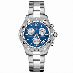 TAG Heuer Aquaracer 300M Quartz Chronograph 41 Stainless Steel / Blue / Bracelet CAF1112.BA0803