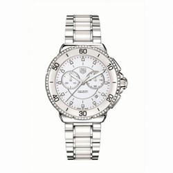 TAG Heuer Formula 1 Chronograph Quartz 41 Stainless Steel / Diamond / White / Bracelet CAH1213.BA0863