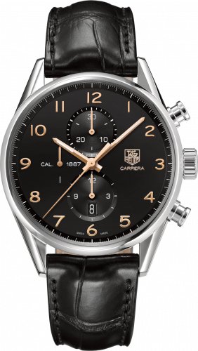 TAG Heuer Carrera Calibre 1887 43 Stainless Steel / Black / Alligator CAR2014.FC6235