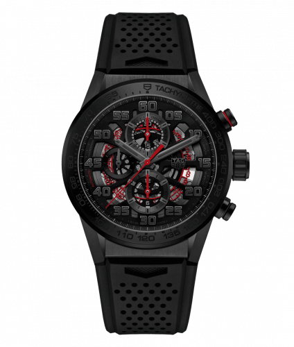 TAG Heuer Carrera Calibre Heuer 01 43 PVD / Black Ceramic / Skeleton / Rubber CAR201D.FT6087
