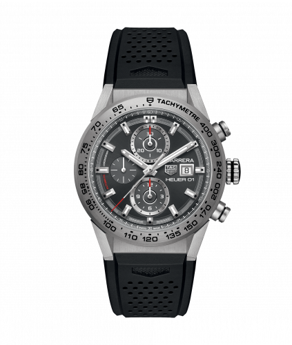 TAG Heuer Carrera Calibre Heuer 01 43 Titanium / Grey / Rubber CAR208Z.FT6046