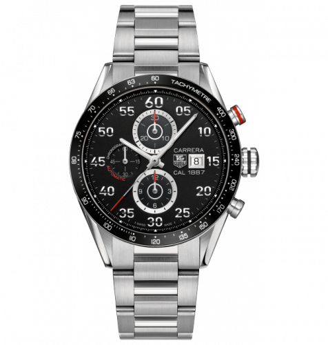 TAG Heuer Carrera Calibre 1887 43 Stainless Steel / Black / Bracelet CAR2A10.BAO799