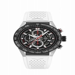 TAG Heuer Carrera Calibre Heuer 01 45 Stainless Steel / Skeleton / White Touch CAR2A1Z.FT6051