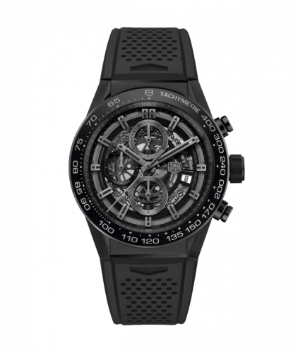 TAG Heuer Carrera Calibre Heuer 01 45 Ceramic / Skeleton / Rubber CAR2A90.FT6071