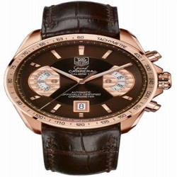 TAG Heuer Grand Carrera Calibre 17 RS Chronograph Red Gold / Brown / Alligator CAV514C.FC8171
