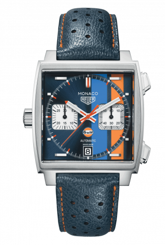 TAG Heuer Monaco Calibre 11 Stainless Steel / Blue / Gulf CAW211R.FC6401