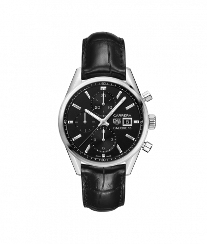 TAG Heuer Calibre 16 41 Stainless Steel / Black / Alligator CBK2110.FC6266
