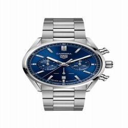 TAG Heuer Carrera Calibre Heuer 02 42 Stainless Steel / Blue / Bracelet CBN2011.BA0642