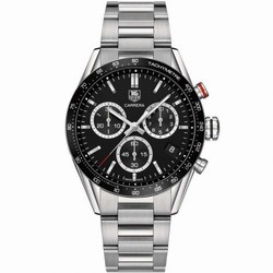 TAG Heuer Carrera Quartz 41 Stainless Steel / Black / Bracelet / Panamericana CV1A10.BA0799