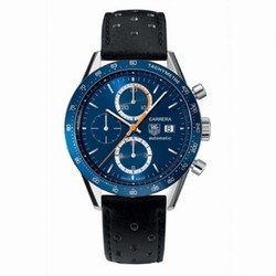 TAG Heuer Carrera Calibre 16 41 Stainless Steel / Blue / Calf CV2015.FC6205