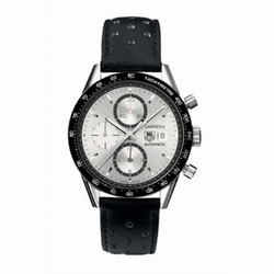 TAG Heuer Carrera Calibre 16 41 Stainless Steel / Silver / Calf CV2017.FC6205