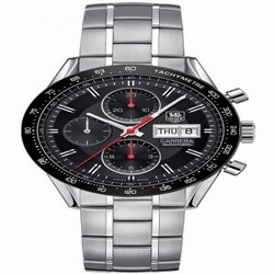 TAG Heuer Carrera Calibre 16 Day Date 41 Stainless Steel / Black / Bracelet CV201AH.BA0725