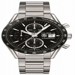 TAG Heuer Carrera Calibre 16 41 Stainless Steel / Black / Bracelet CV201A.JA0727