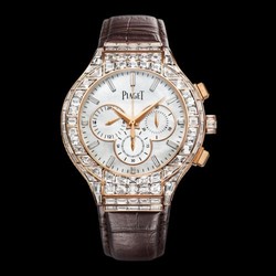 Piaget Polo 44 Chronograph Pink Gold Diamond G0A38102