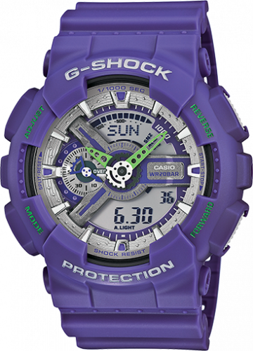 Casio GA-110-DN-6A Dusty Neon Purple GA-110-DN-6A