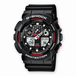 Casio GA-100-1A4 Black Red GA-100-1A4