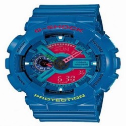 Casio GA-110HC-2A Blue Negative GA-110HC-2A
