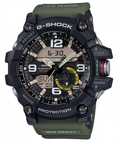 Casio G-Shock Mudmaster Twin Sensor Black / Green GG-1000-1A3