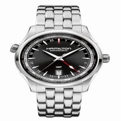 Hamilton Jazzmaster GMT 42mm Black Dial Bracelet H32695131